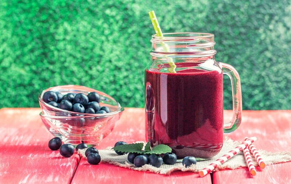are blueberries high in acid