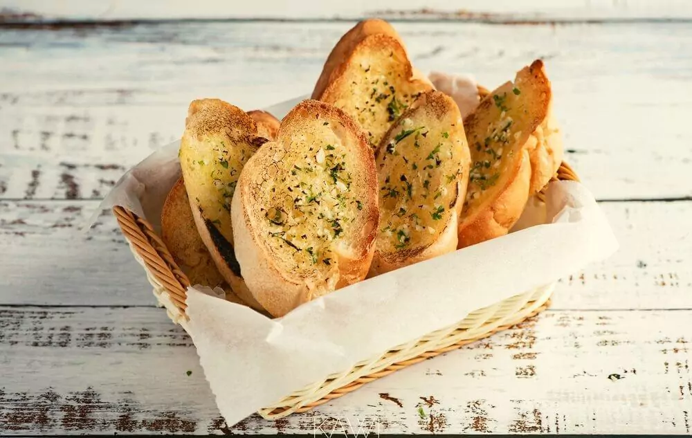 healthy garlic bread