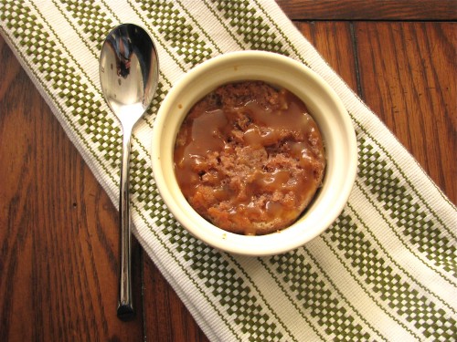 Apple Cider Doughnut Bread Pudding with Caramel Drizzle