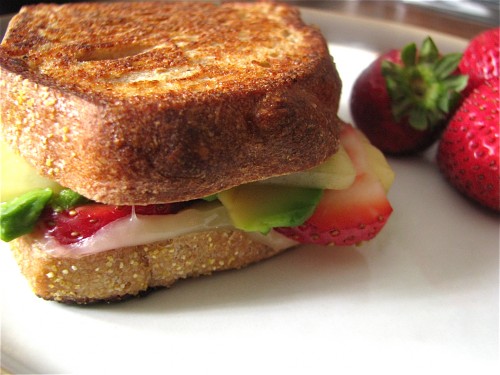 Avocado & Strawberry Grilled Cheese