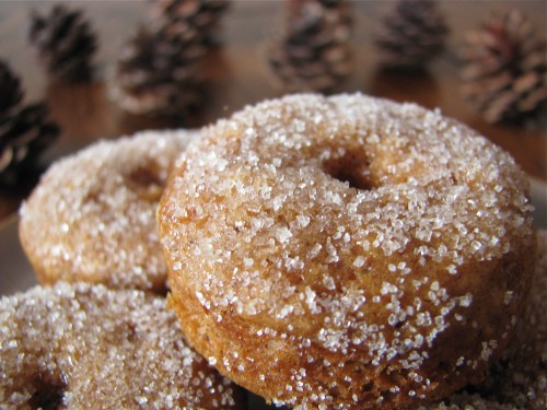 Baked Mini Sugared Gingerbread Doughnuts [and Doughnut Muffins]