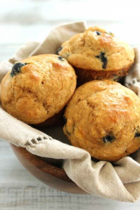 Blueberry & Apricot Yogurt Muffins