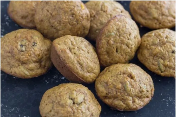 {Date-Sweetened} Mini Carrot Muffins for Baby (with yogurt “frosting”)