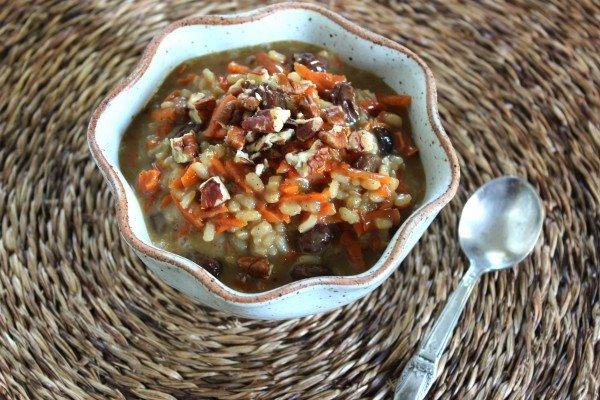Carrot Cake Brown Rice Pudding