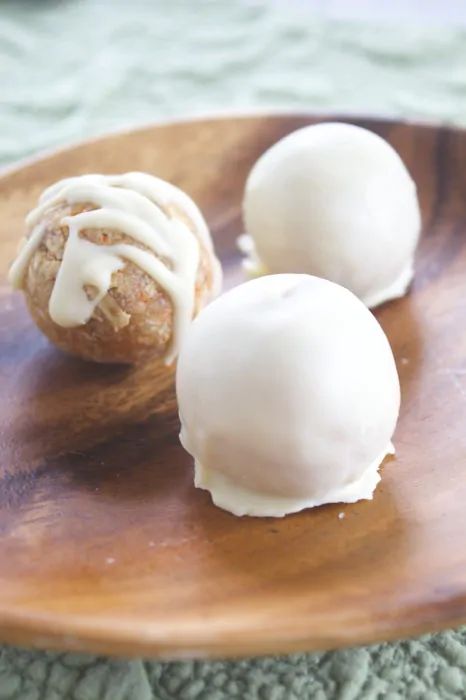 Carrot Cake Macaroon White Chocolate Truffles