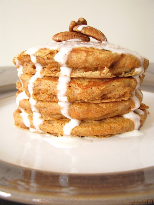 Carrot Cake Pancakes for One