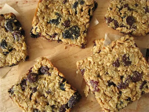 Cherries & Chocolate Peanut Butter Granola Bars