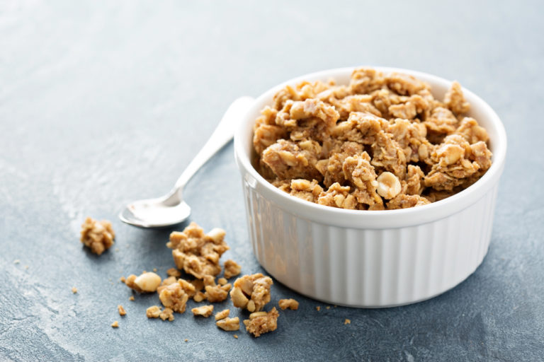 Crunchy Spiced Latte Granola Clusters
