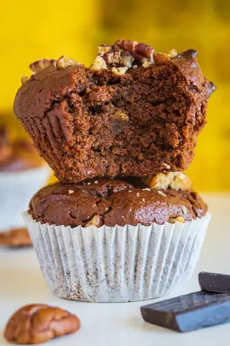 {Date-Sweetened} Mini Carrot Muffins for Baby (with yogurt “frosting”)