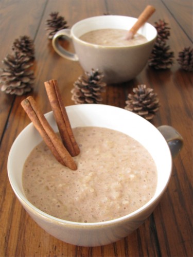 Eggnog Brown Rice Pudding