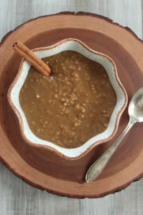 Gingerbread ‘Nog Steel Cut Oats