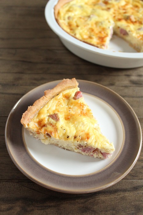 Ham & Cheddar Quiche