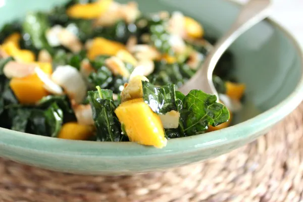 Massaged Kale Salad with Mango & Avocado