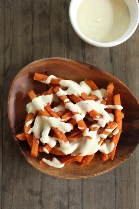Gouda Sauce for Sweet Potato Cheese Fries