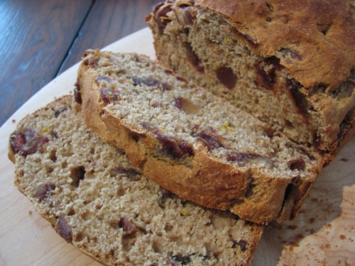 Fat-Free, Naturally Sweetened Date Bread
