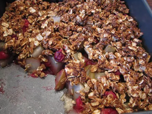 Pear-Cranberry Crisp