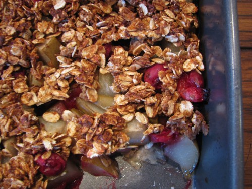 Pear-Cranberry Crisp