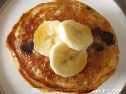 Chocolate Chip Banana Pancakes for One