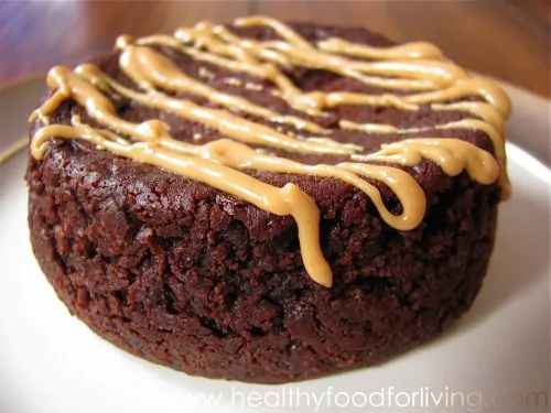 Peanut Butter Chocolate Lava Cake For One