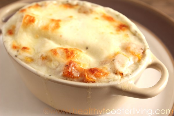 Individual Butternut Squash Lasagna with Goat Cheese Sauce