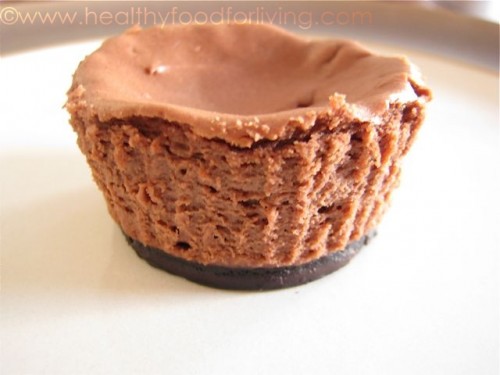 Individual Mint Chocolate Cheesecakes