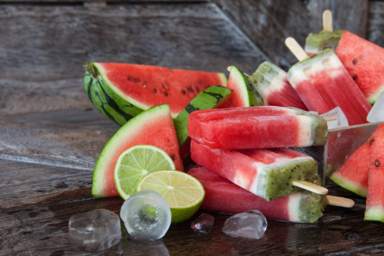 Melon Yogurt Popsicles