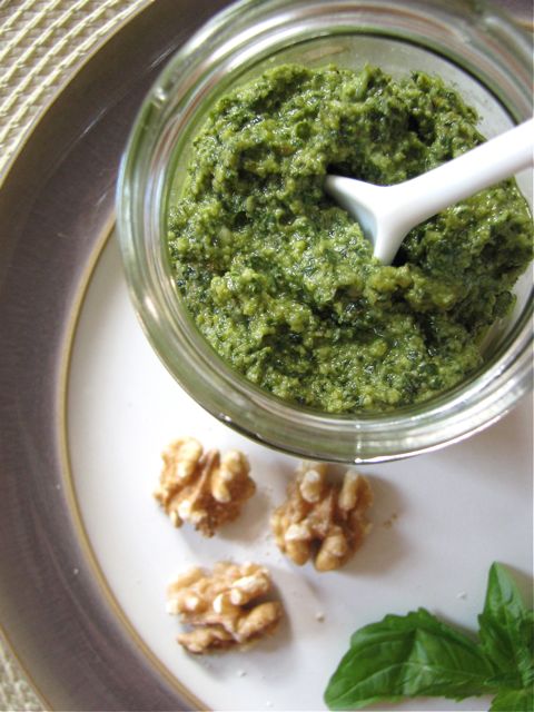 Monday Musings +Basil Walnut Pesto (revisited)