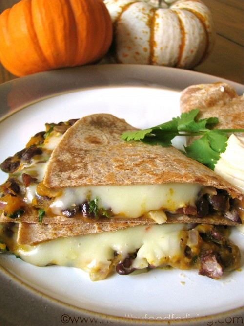 Monday Musings +Pumpkin, Black Bean, & Jalapeno Quesadillas with Pumpkin Chipotle Crema Monday Musings +Pumpkin, Black Bean, & Jalapeno Quesadillas with Pumpkin Chipotle Crema