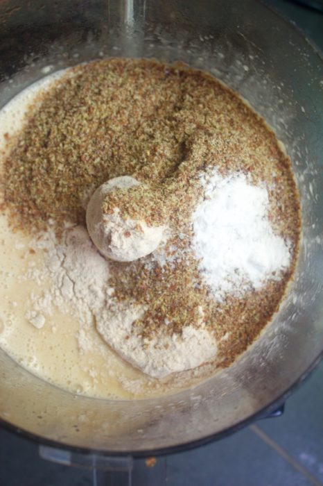 One-Bowl Whole Wheat Banana Flax Muffins