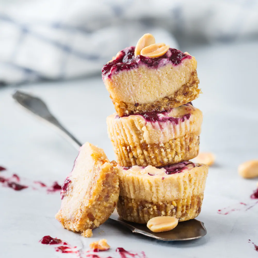 Individual Peanut Butter Cheesecakes