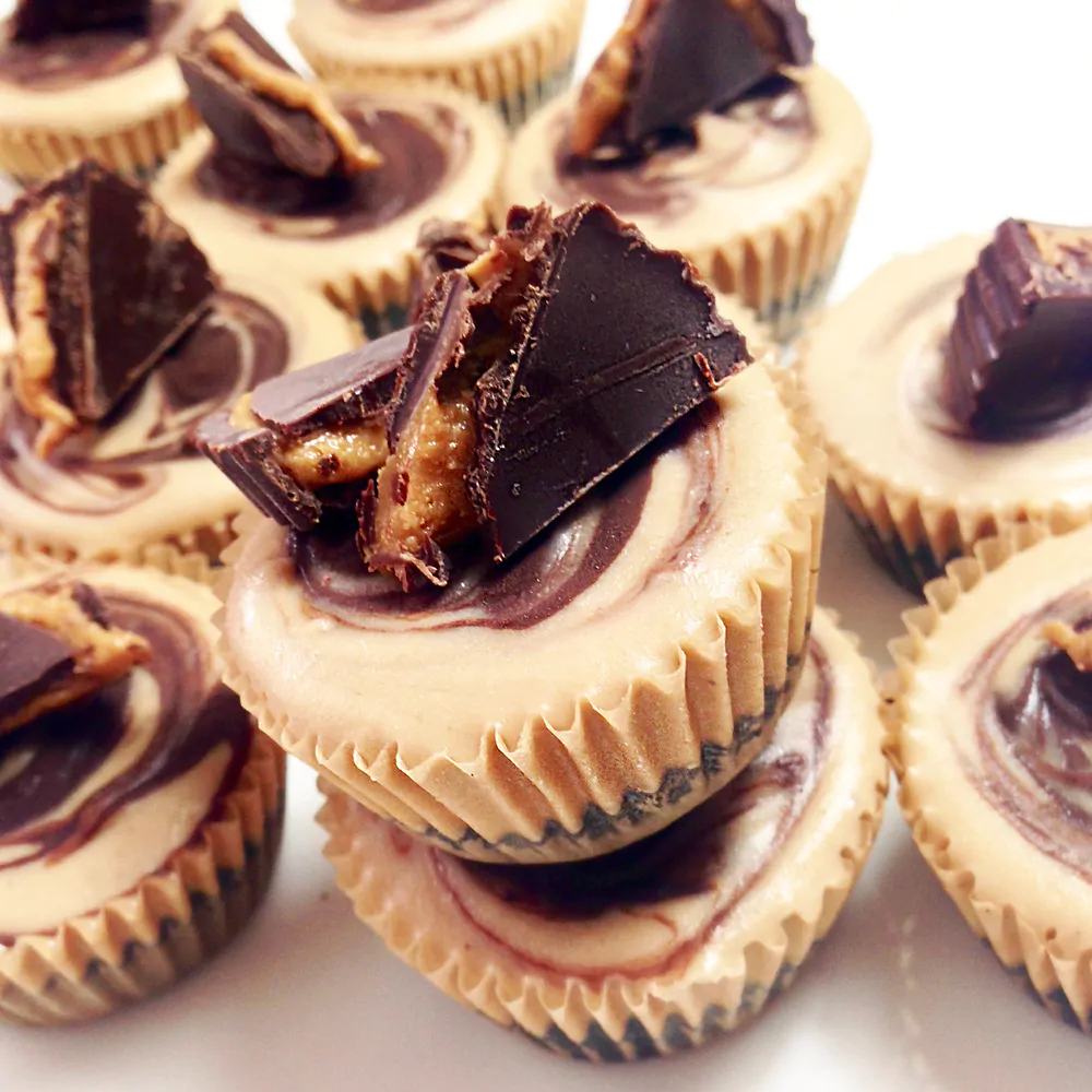 Individual Peanut Butter Cheesecakes