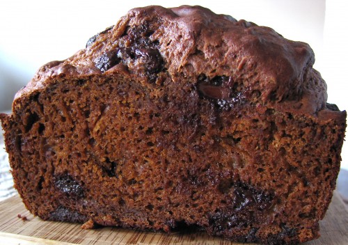 Pumpkin Banana Gingerbread with Chocolate Chips