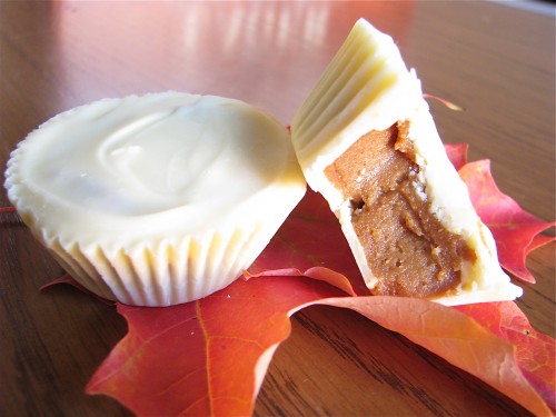 Pumpkin Pie White Chocolate Cups Pumpkin Pie White Chocolate Cups