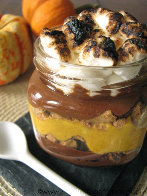 Pumpkin S’mores Pudding in a Jar