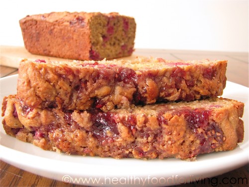 Raspberry & White Chocolate Peanut Butter Bread