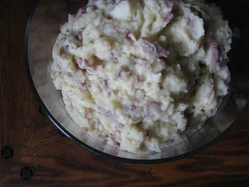 Roasted Garlic Smashed Potatoes & A New Tradition