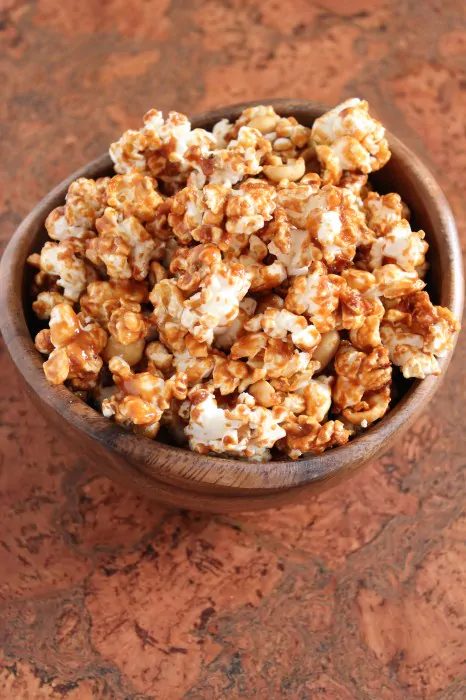 Salted Peanut Butter Caramel Corn