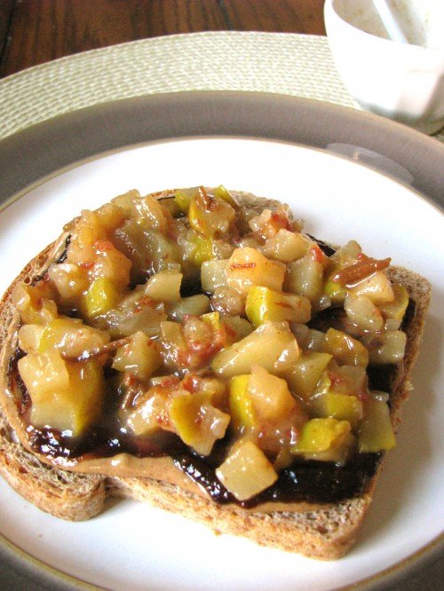 Spiced Pear & Date Chutney + White Chocolate PB Cups