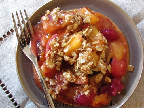 Stone Fruit Almond Breakfast Crisp Stone Fruit Almond Breakfast Crisp