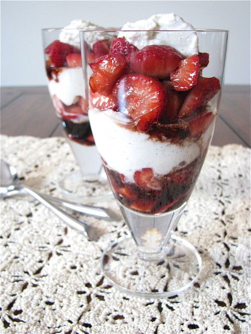 Vanilla Balsamic Strawberries with Ricotta