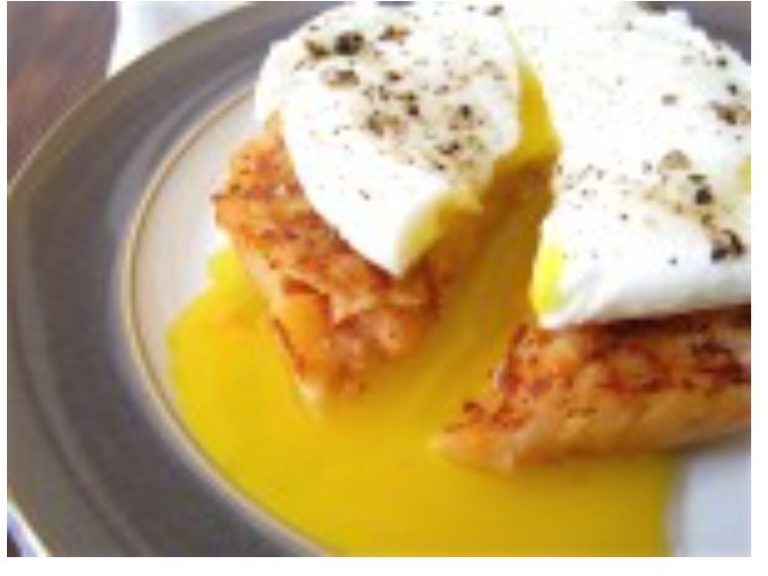 Sweet Potato Pancakes & Poached Eggs Recipe