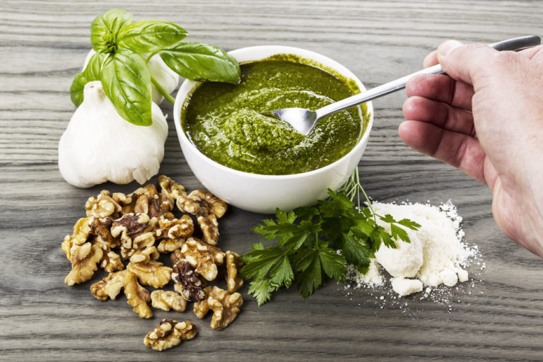 Basil Walnut Pesto Recipe Basil Walnut Pesto Recipe