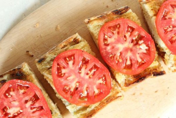 Grilled Ciabatta with Marinated Tomatoes Grilled Ciabatta with Marinated Tomatoes
