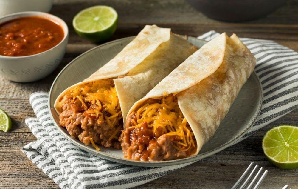 are bean rice and cheese burritos healthy