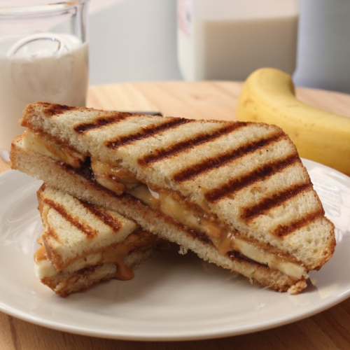 Monday Musings + Almond Butter, Banana, and Chocolate Panini