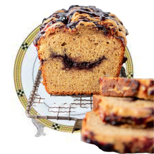 PB&J Banana Bread
