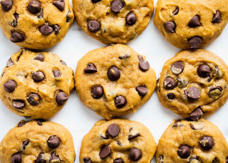 Pumpkin Chocolate Chip Cookie Dough Bites