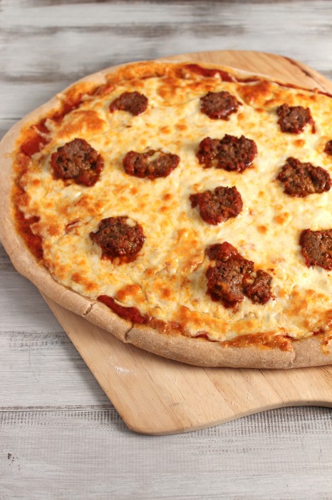 Meatball Pizza