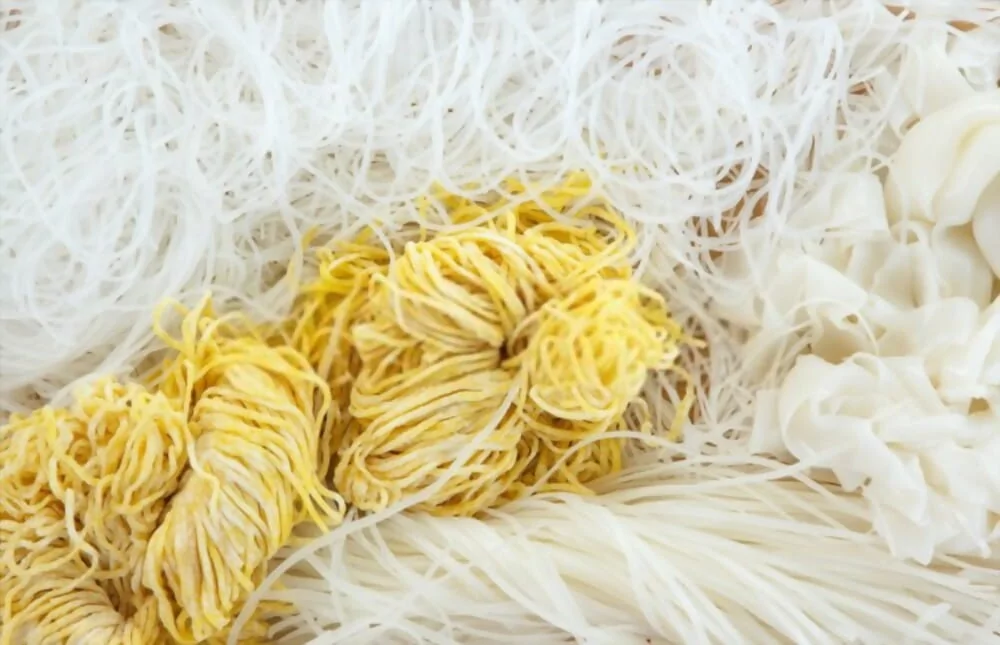 Rice Noodles and Egg Noodles