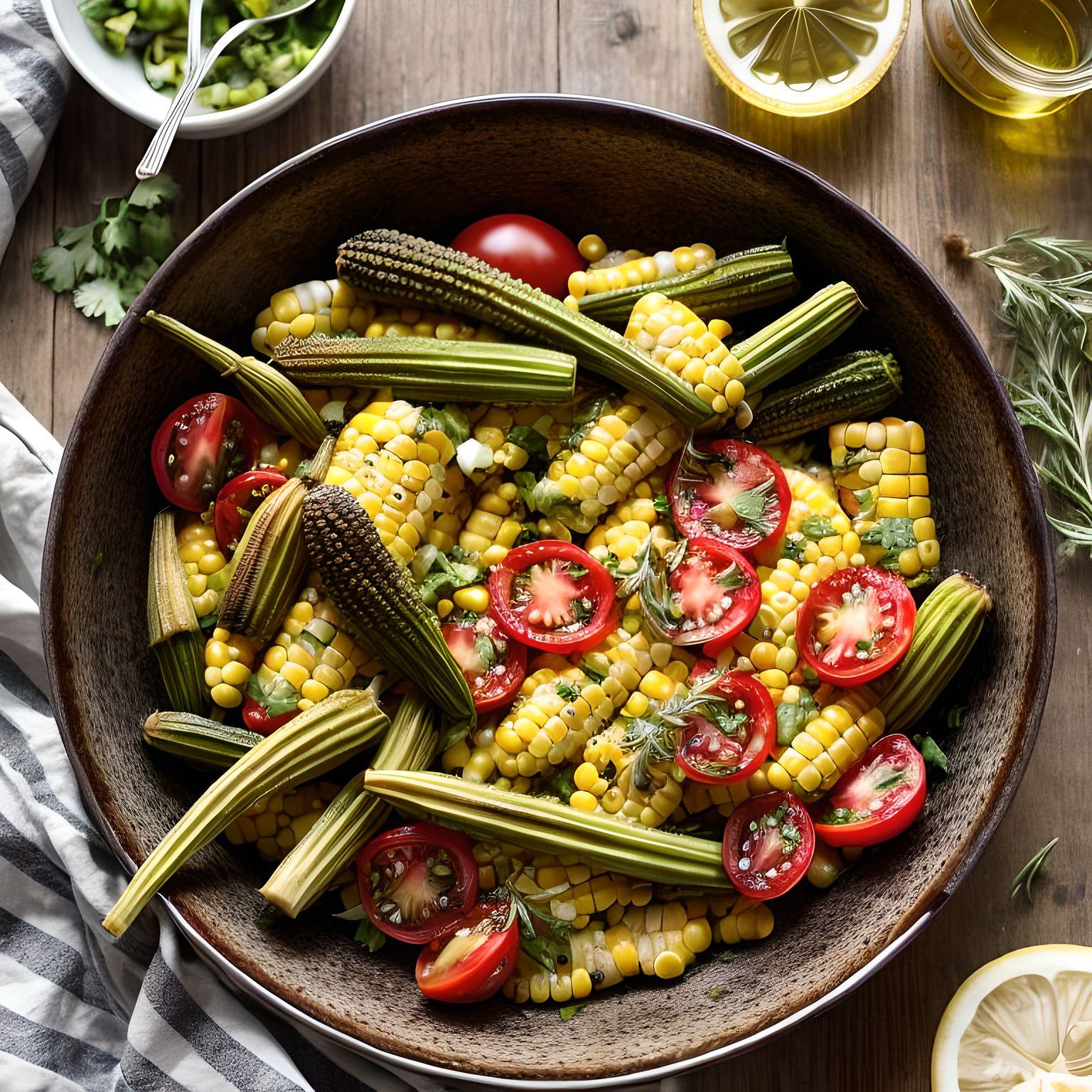 Corn Okra And Tomatoes Recipe